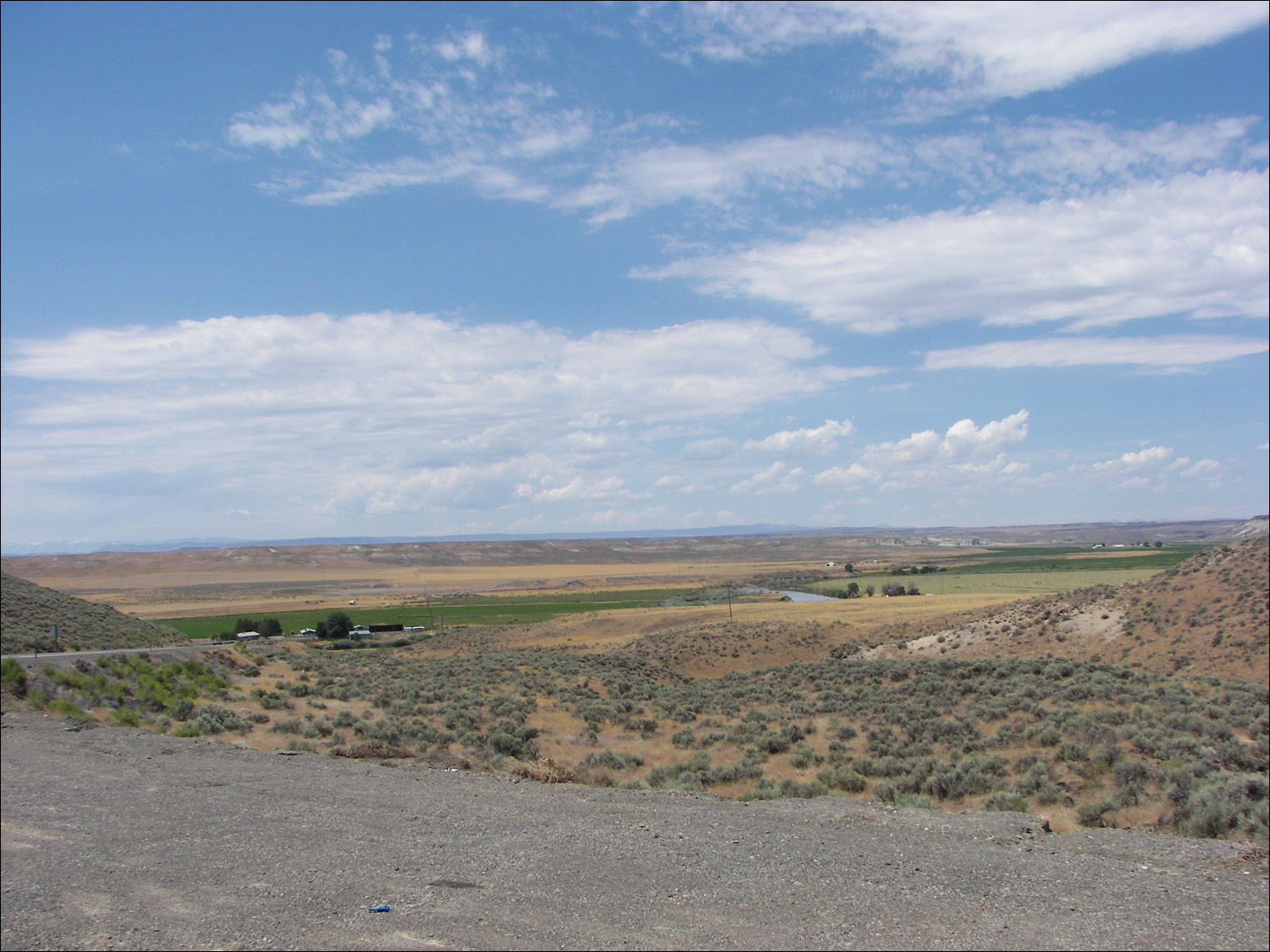 View of the Owyhee River Canyon from Highway 95
